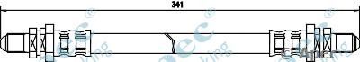 APEC BRAKING hos3285 -  Тормозной шланг